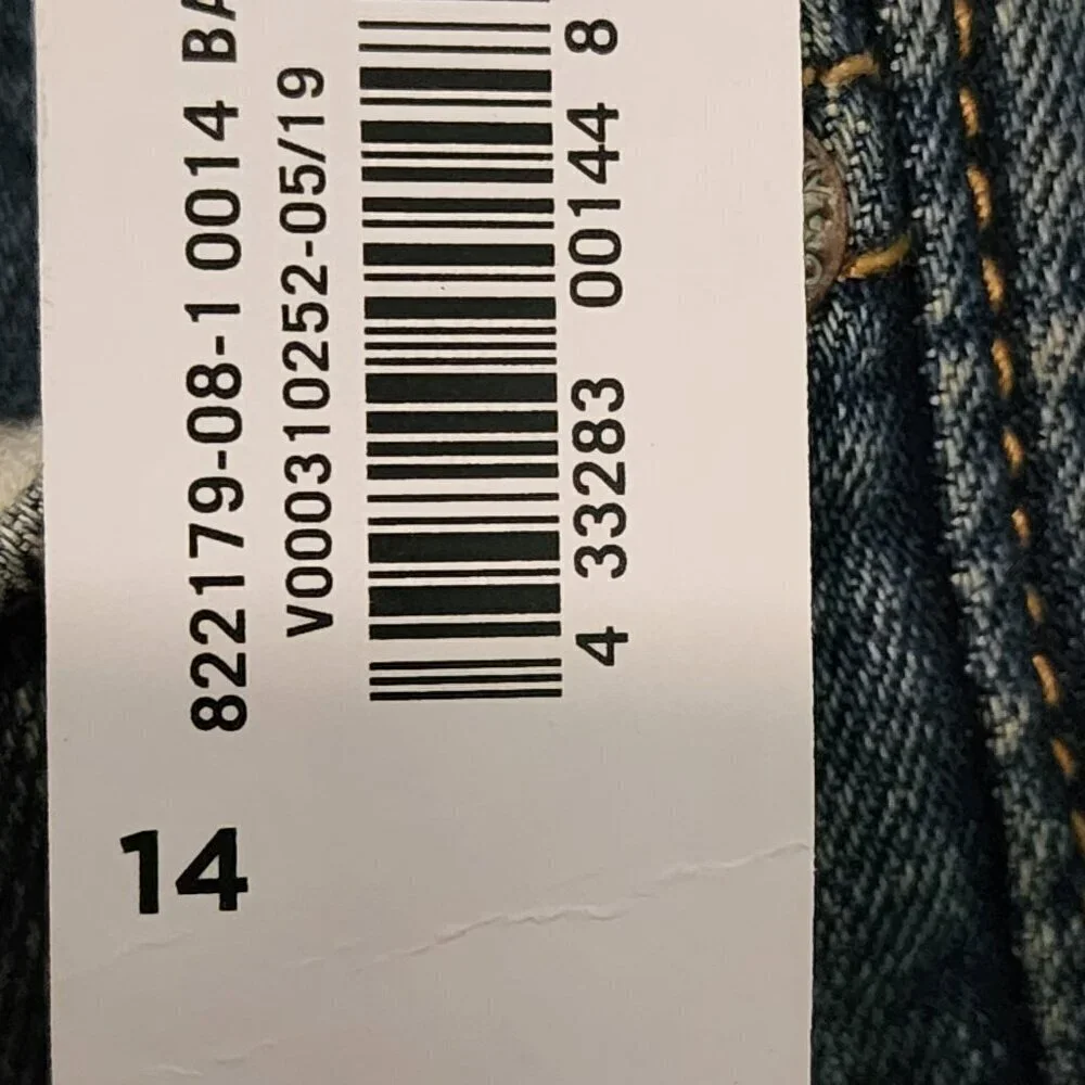 Old Navy boy sz 14 Karate Slim Jeans adjustable waist distressed New